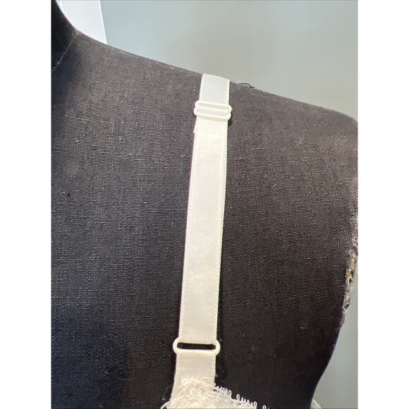 Vtg 60s Sears “Doesn’t Slip” Slip White Lace Boat And Trim 36 Average - Picture 3 of 8